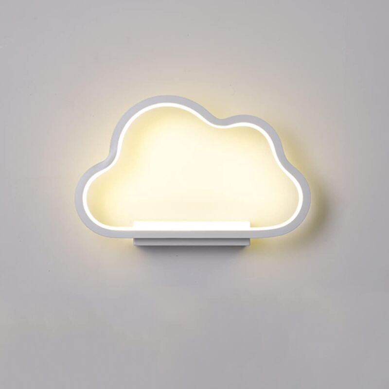20W Schlafzimmer-Wandleuchte, minimalistisches Design LED-Wandleuchte Wolkenform, Warmweiß-Naturweiß-Kaltweiß dreifarbig...