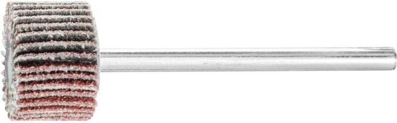 Fächerschleifer Ø15xH10mm K.80 Korund Schaft-D.3mm Pferd