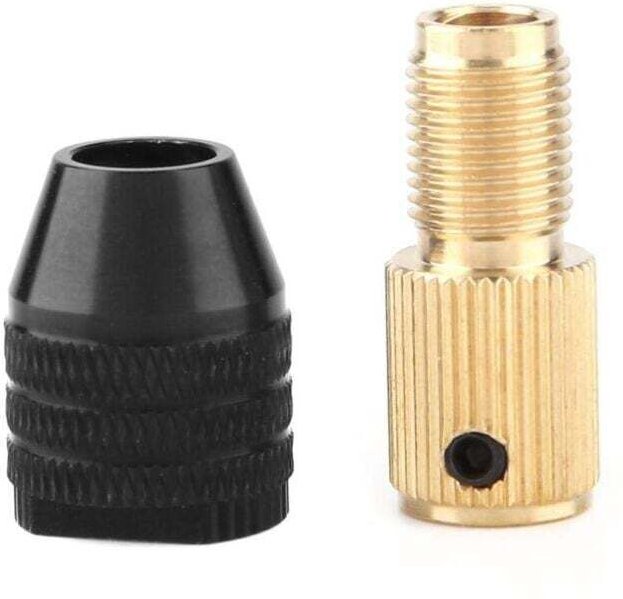 Mini-Selbstspannfutter, Mini-Elektrobohrfutter, Spannbereich 0,3 bis 3,4 mm (2-mm-Bohrung), Zubehör für Mini-Elektrobohr...