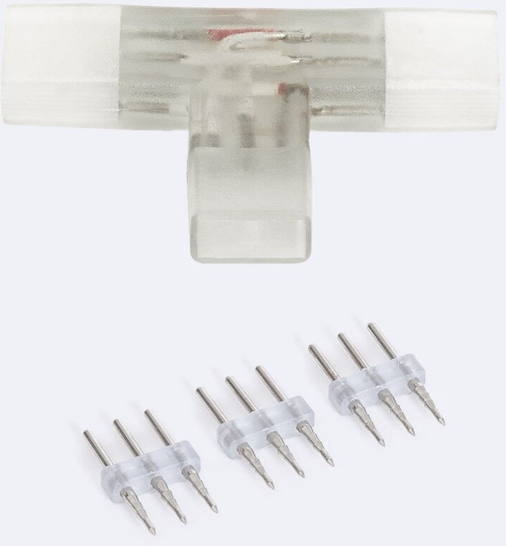 Ledkia - Verbinder Typ 't' für led Streifen cct 220V ac Breite 14 mm 14 mm