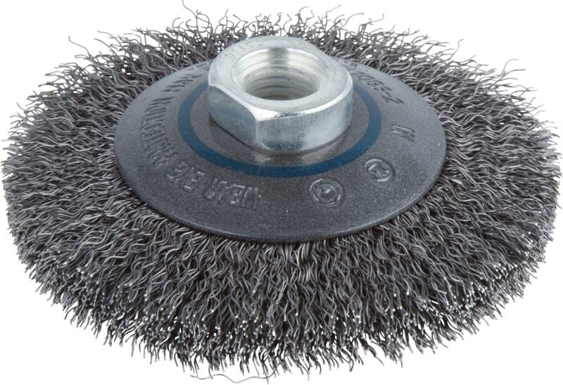 Wolfcraft - Kegeldrahtbürste ø 100 mm M14 für Winkelschleifer Winkelschleifer