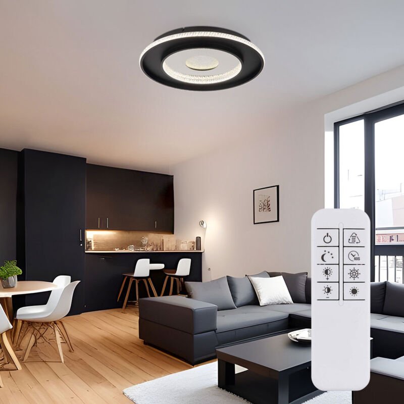 Globo Lighting - Deckenleuchte Deckenlampe Küchenleuchte Alu cct Fernbedienung 1 flammig led