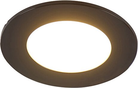 Moderne Einbauleuchte schwarz inkl. led 3-stufig dimmbar IP65 - Blanca
