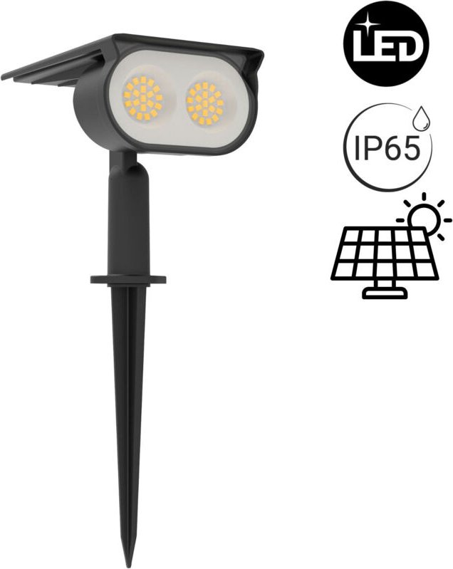 LED Außen-Solarstrahler mit Spike - 1,8W - IP65