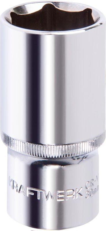Kraftwerk - Steckschlüssel, 6 pt., 78 mm, 1/2', 30 mm