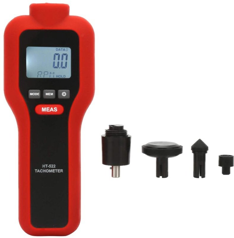 LCD Digitaler Drehzahlmesser, 2 in 1 2-99999 U/min, Berührungsloser Drehzahlmesser und 2-19999 U/min, Kontaktdrehzahlmes...