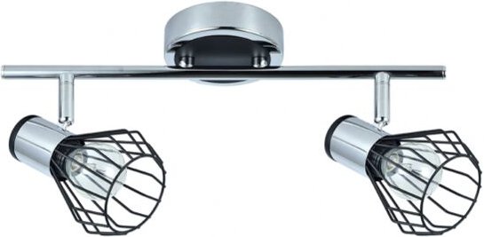 Thumbnail - Fabrilamp - akunadecor Wandleuchte De Badezimmer Mateo 2 Strahler Chrom/schwarz