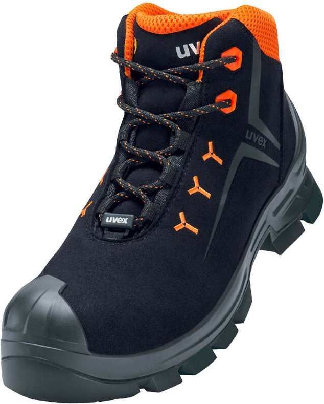 Uvex - 2 macsole® 6529243 esd Sicherheitsstiefel S3 Schuhgröße (eu): 43 Schwarz, Rot 1 Paar