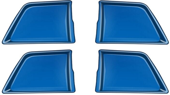 Tlily - Auto-Innentürgriff-Schüsselabdeckung für 2024 Auto-Innenausstattung-Blau