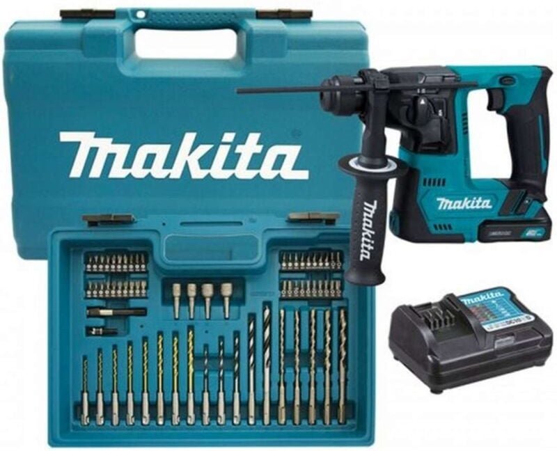 Thumbnail - Werkzeug - 12V Akku-Bohrhammer, 2x Akku 1,5 Ah cxt, Ladegerät HR140DWYE1 - Makita
