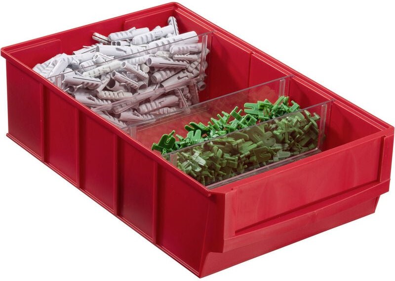 456531 Sichtlagerkasten (l x b x h) 185 x 300 x 81 mm Rot 1 St. - Allit