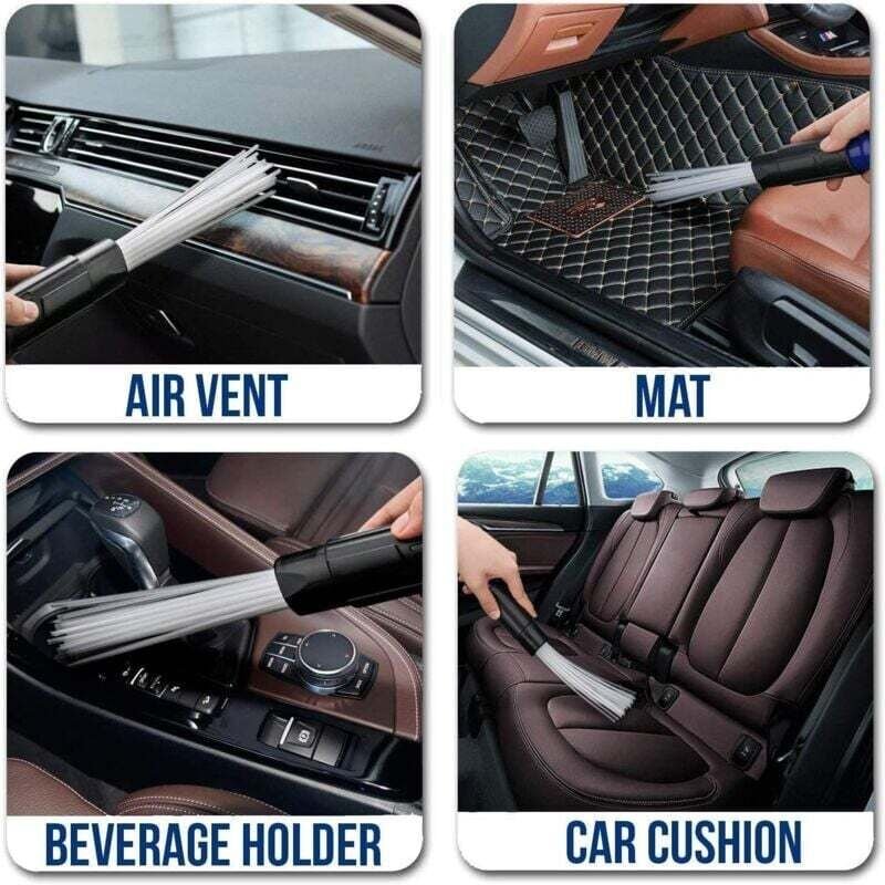 Ulisem Starre Staubsaugerbürste, flexibler Staubwedel aus Kunststoff, Tastaturstaubsauger, Fensterstaubsauger, Jalousier...