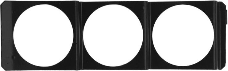 Tlily - Dreifaches 52 mm x 3 Gauge-Halterungspanel – Standard-Stereo-Radio-Schacht, Single-Din, universell