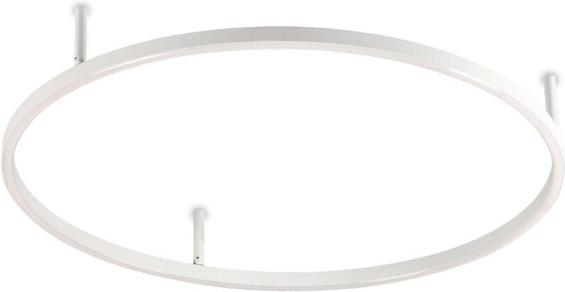 Ideal Lux - oracle slim 70 cm nicht dimmbar, 2700 k, rund, integrierte LED-Deckenleuchte, halbbündig, weiß