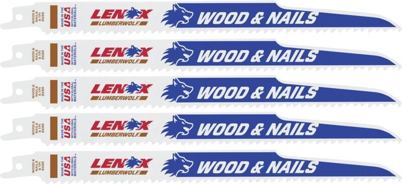 Säbelsägeblatt a 5 Stk. 225 x 20 x 1,3 mm 6 z - Lenox