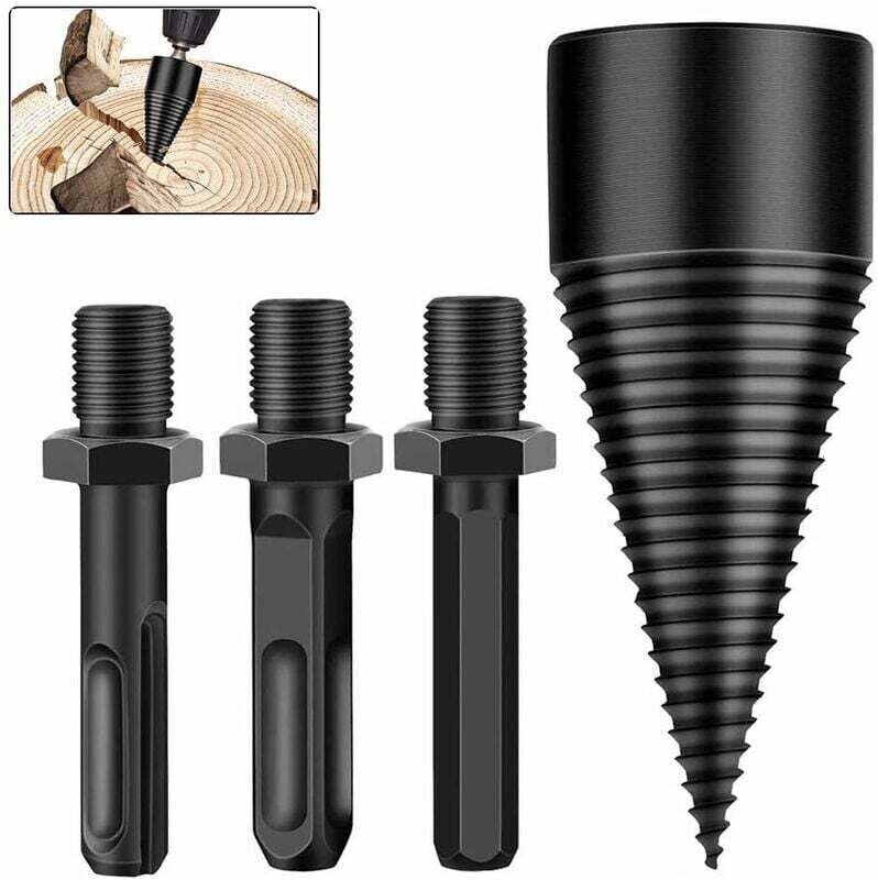 Shining House - Holzspalter, 42 mm Holzspalter-Bohrer, konischer Holzspalter für Holzbohrer und Holzfräser, langlebiges