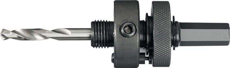 Aufnahmeschaft 6-KT 11,0 mm mit Zentrierbohrer Lochsägen 32 - 152 mm