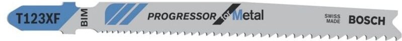 Stichsägeblatt t 123 xf Progressor for Metal, 25er-Pack - Bosch