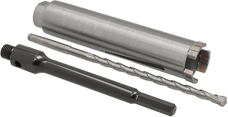 Diamant Bohrkrone Nutzlänge 180 mm ø 42 mm 6-kant Adapter lang mit Zentrierbohrer