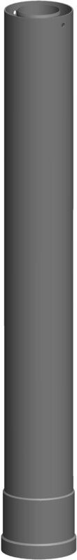 ATEC Verlängerung z.Dachhochführung schw DN 80/125 955mm, 621458