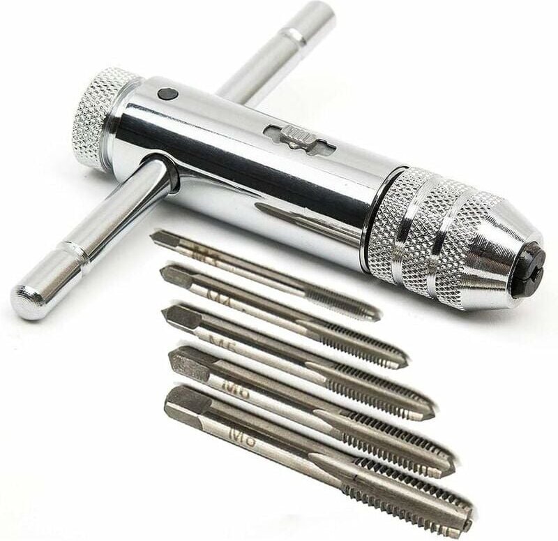 T-förmiger Ratschen-Gewindebohrer, verstellbarer HSS-T-förmiger Gewindebohrer, Ratschen-Gewindebohrerhalter, T-Griffschl...