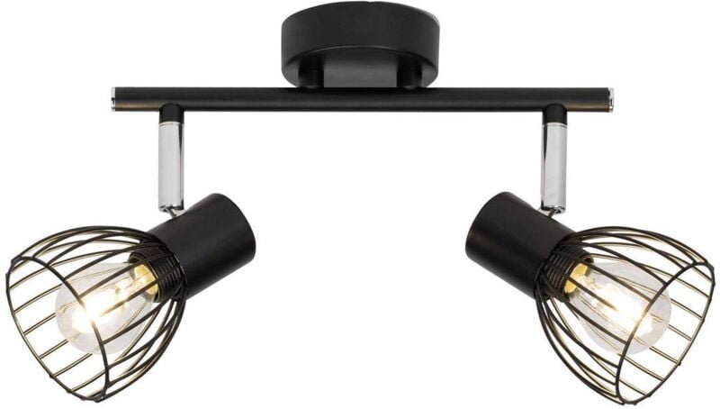 Brilliant - 2er Spot Blacky schwarz 25,5 x 14 cm E14 Deckenstrahler