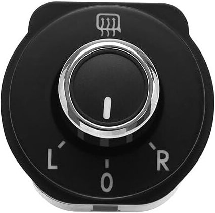 Fernbedienungsschalterknopf Einstellung der Rückspiegelseite im Auto Kompatibel mit Polo 6R 2011-2016 6RD959565B 6R09595...