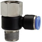 Thumbnail - Riegler - L-Steckverschraubung »Blaue Serie«, drehbar, Rc/R 1/4 i./a., Ø6mm