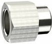 Muffe, reduzierend, g 1 i., g 3/4 i., sw 38, Messing vernickelt - Riegler