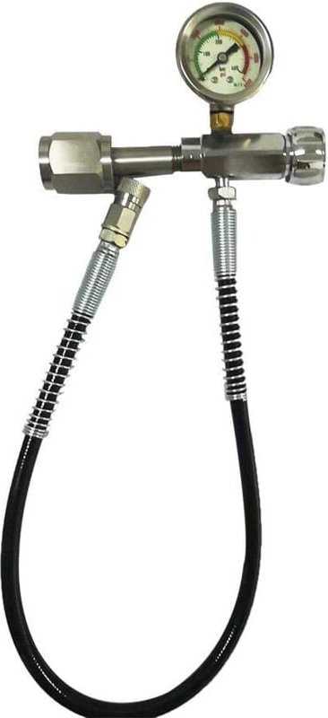 Nachfüllset für Paintball, Paintball, PCP-Füllstation - 4500 psi - Nachfüllset mit 60 cm Microbore-Schlauch - Für Paintb...