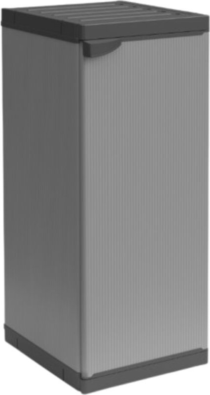 Schrank Aufbewahrungsschrank niedrig Aussen und innen-Bereich 1 Türe Balkon Garten Pvc