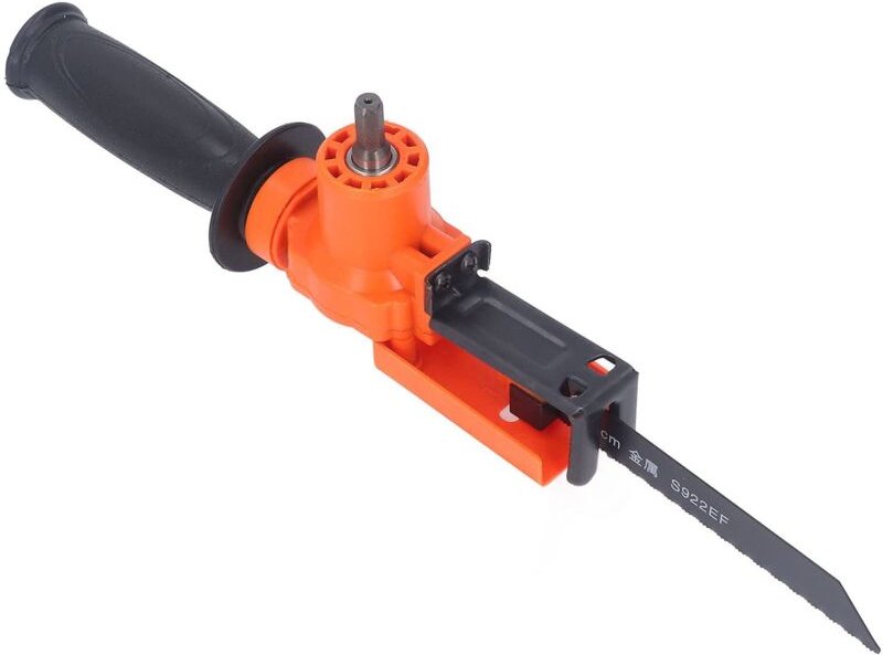 Aufsatzadapter für Säbelsägen, Konverter aus legiertem Stahl mit rutschfestem Griff, verwandelt Bohrmaschine in Säge zum...