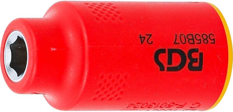 BGS 35869 VDE-Steckschlüssel-Einsatz Sechskant, An trieb Innenvierkant 10 mm (3/8"), SW 7 mm