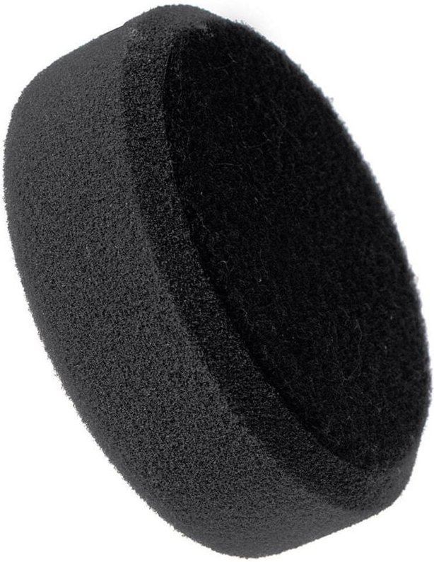 Soft Polierpad 80/70 mit Klett-Schwamm Polierscheibe schwarz ABW