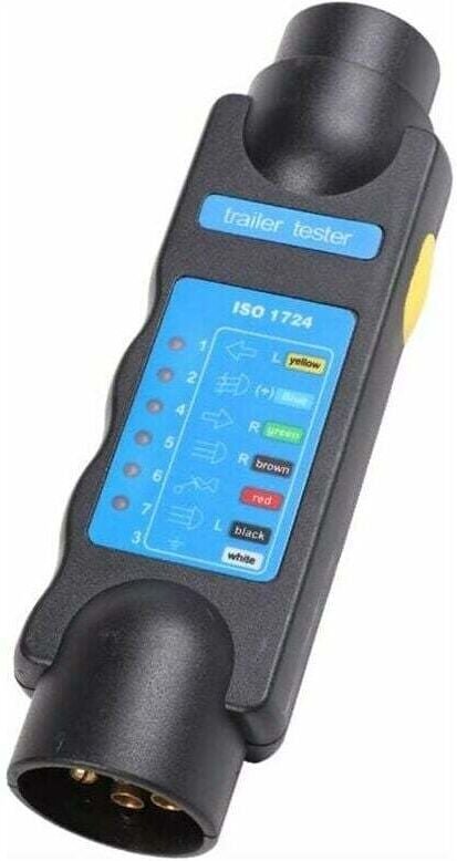 7-poliger Anhängertester, 7-poliger Autoanhängertester, 12V 7-poliges Anhängerbeleuchtungs-Diagnosegerät (7-poliger Anhä...