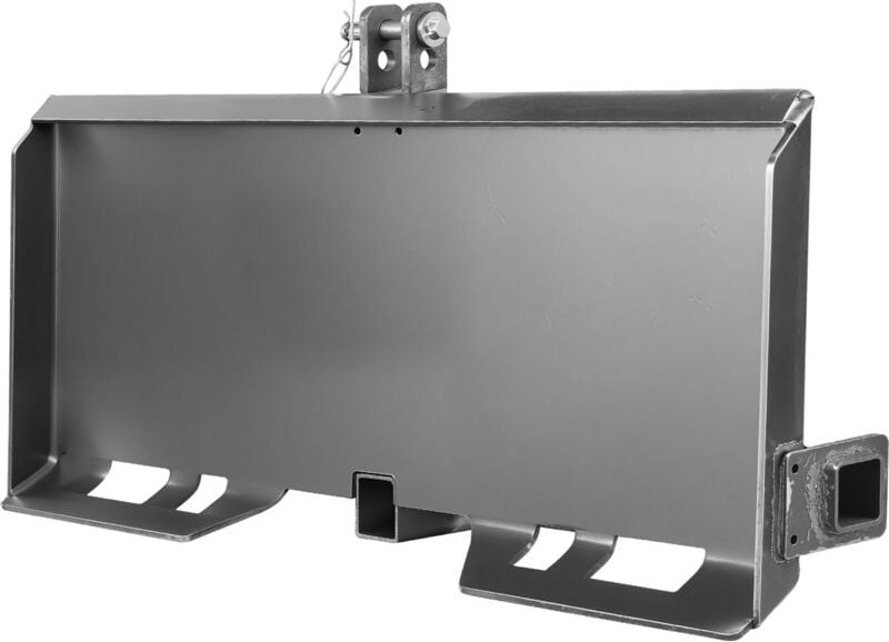Universale 3-Punkt-Skid-Steer-Platte - 3/8' Anbauplatte für Skid Steer, Stahl-Montageadapter-Lader, kompatibel mit Deere...