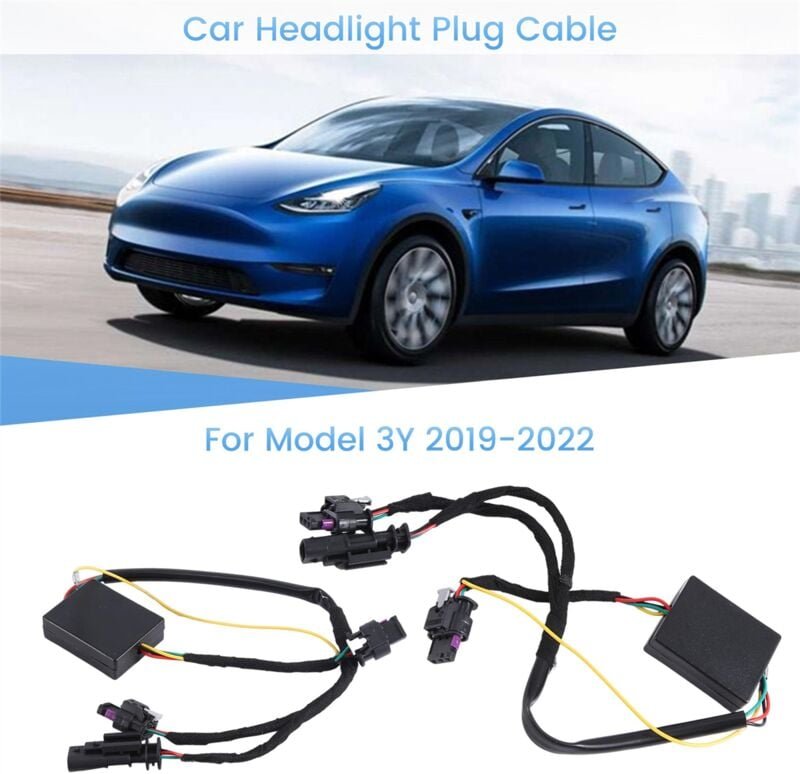 Tlily - Für Modell 3/Y 2019-2022 Stecker Auto Scheinwerfer Kabel