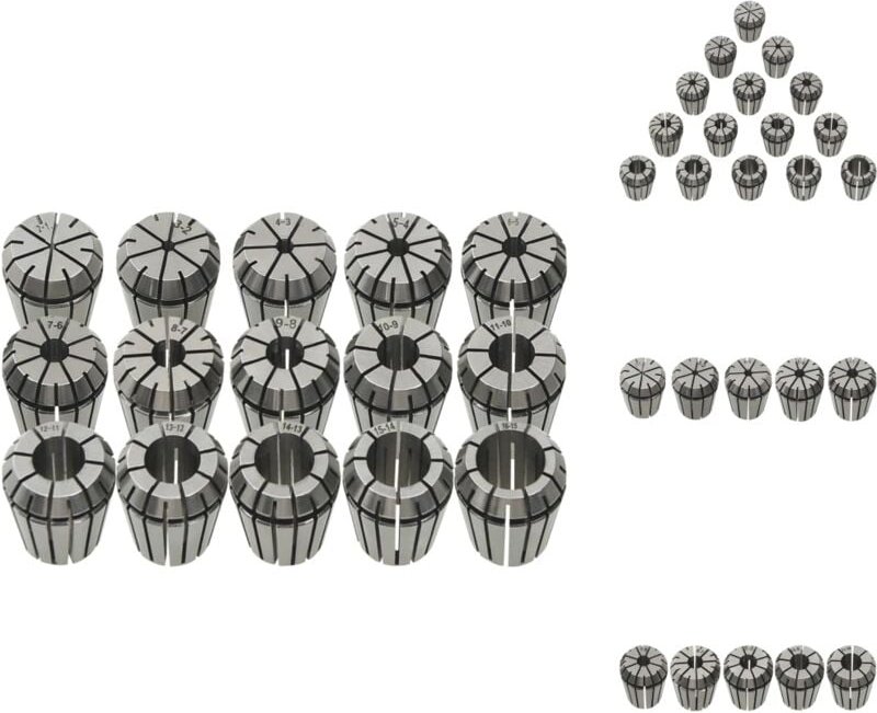 Schraubzwingen & -stöcke - Living ER25 Spannzangen 15-tlg. Drehwerkzeugsatz