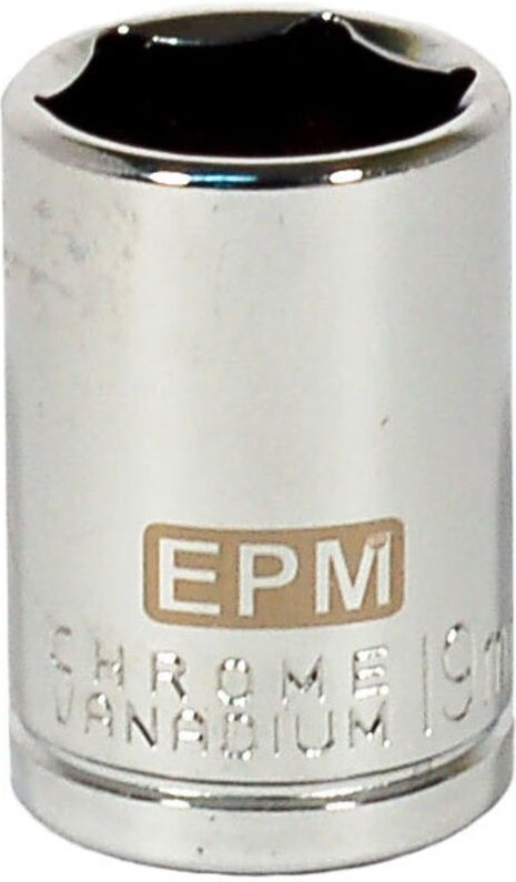 Kurzer Steckschlüssel 1/2'' 6-Winkel Chrom 15mm - E-400-1015