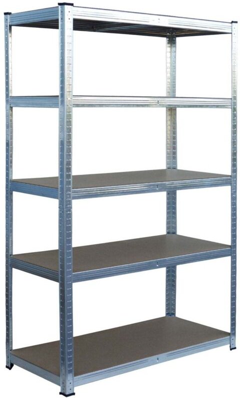 Schwerlast-Stahlregal, 5 Ebenen, Tragkraft 875 kg