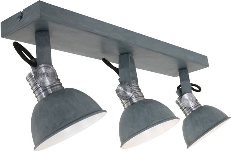 Steinhauer - led Decken Lampe Wohn Zimmer Beleuchtung grau weiß Leuchte bewegliche Strahler 2134GR