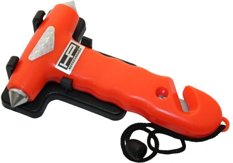 10659 Nothammer Inkl. Halter, Gurtschneider, Glasbrecher (l x b x h) 23.5 x 14 x 3. - Hp Autozubehör