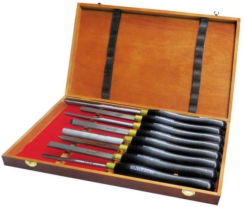 Qualitats drechselsatz 8 tlg hss drechseleisen drechselbeitel Holzmann H8TLGN