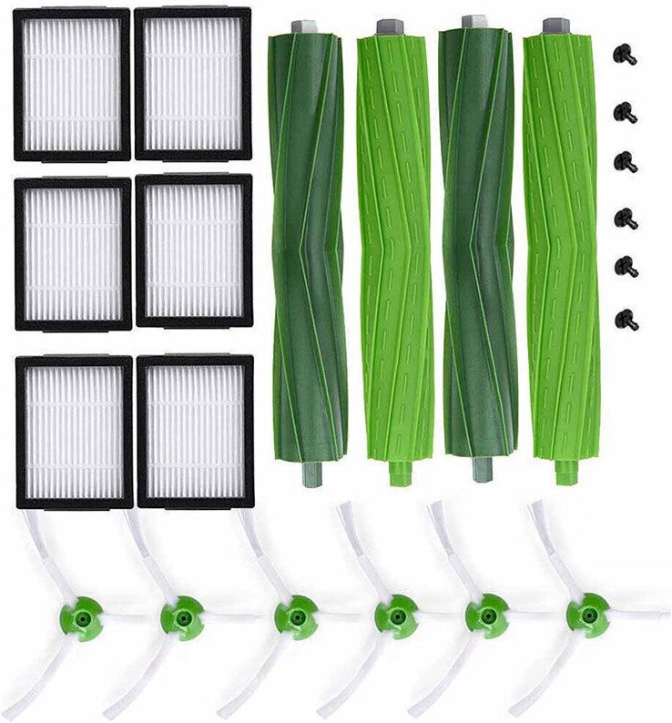 (C) Ersatzbürstenaufsätze für iRobot Roomba i7 i7+ i3 i3+ i4 j7 E5 E6 E7