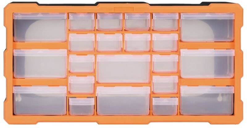 Organizer mit 22 Schubladen 49x16x25,5 cm
