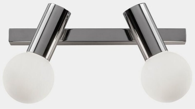 Leds-c4 - leds C4 Mist Doppelbadezimmer Doppelwandleuchte Metallic Schwarz E14