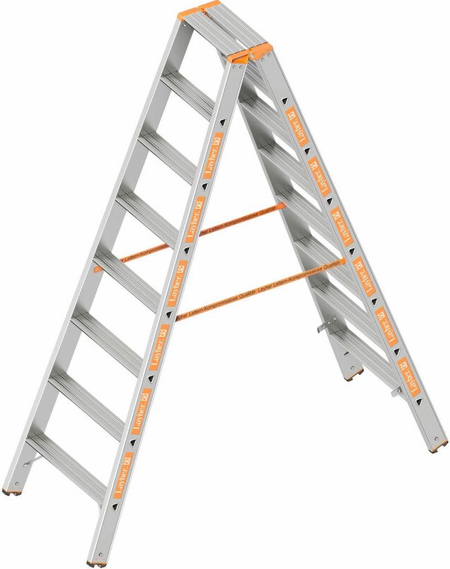 Le Topic - Stufen - Stehleiter 2X8 Stufen - Layher