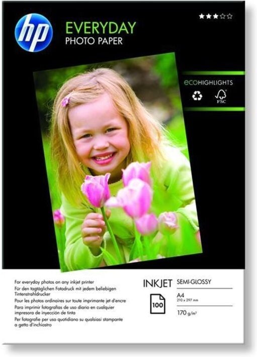 Fotopapier Everyday din A4 21 x 29,7 cm (b x h) 200g/m² weiß glänzend 100 Bl./Pack.