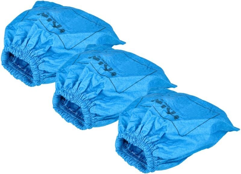 3x Textilfilter kompatibel mit liv Extra 2000 Staubsauger, Nass-/Trockensauger - Stoffbeutel, Abwaschbar Blau - Vhbw