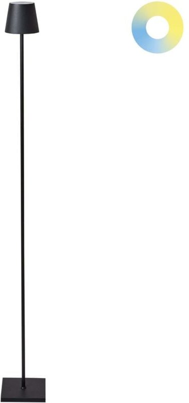 Kabellose LED Stehlampe GAVARRESA Metall Schwarz
